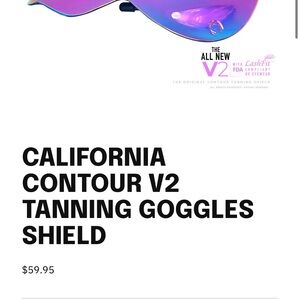 California Contour V2 Tanning Goggles Shield
